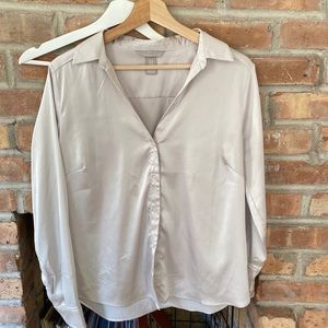 Button up silk top